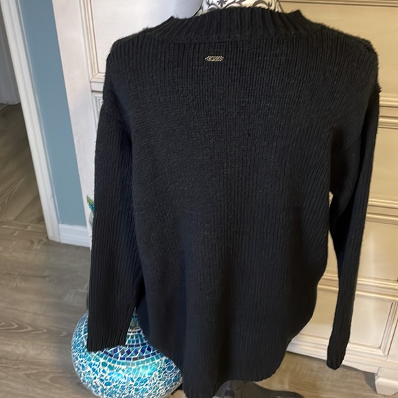 Guess Cyndi bling Tiger Black Sweater - Size Small - Picture 3 of 6